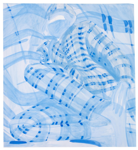 Hannah Tilson, Miss Prints, 2020, homemade paint on paper, 80 x 75cm, image courtesy of Richard Ivey